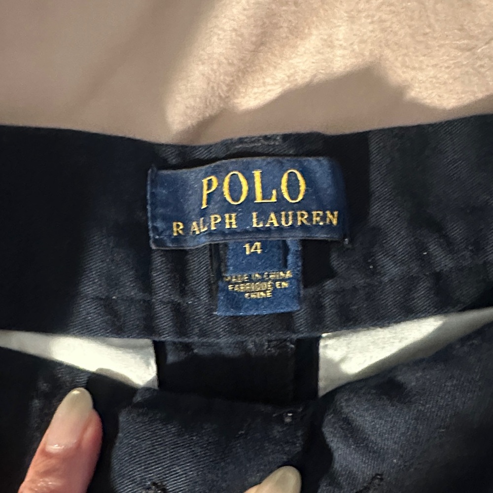 Polo Ralph Lauren Navy Button-Up boys Shorts - Navy pants